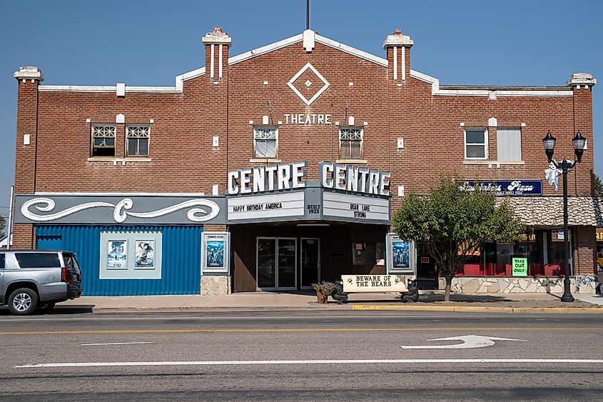 Historic Centre Theatre in downtown Montpelier, Idaho