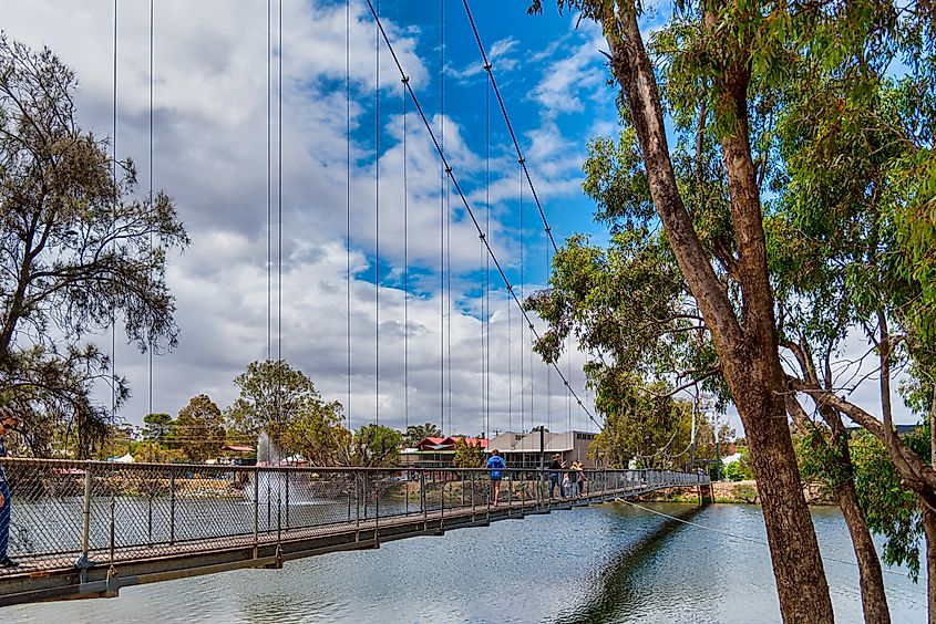The Suspension Bridge in Northam, Western Australia
