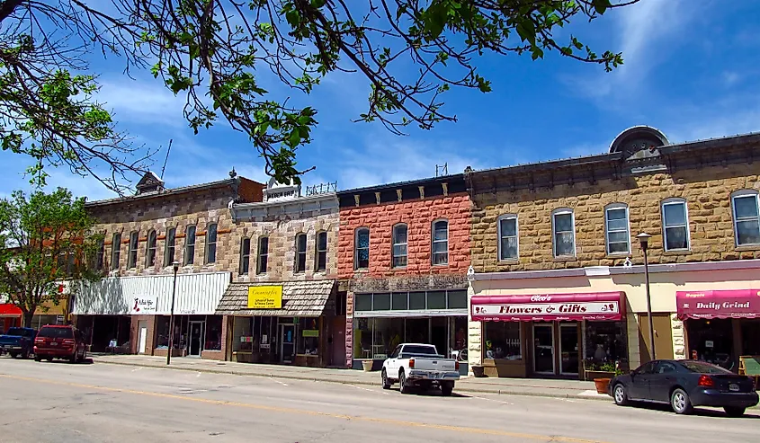 Main Street in Chadron, Nebraska.