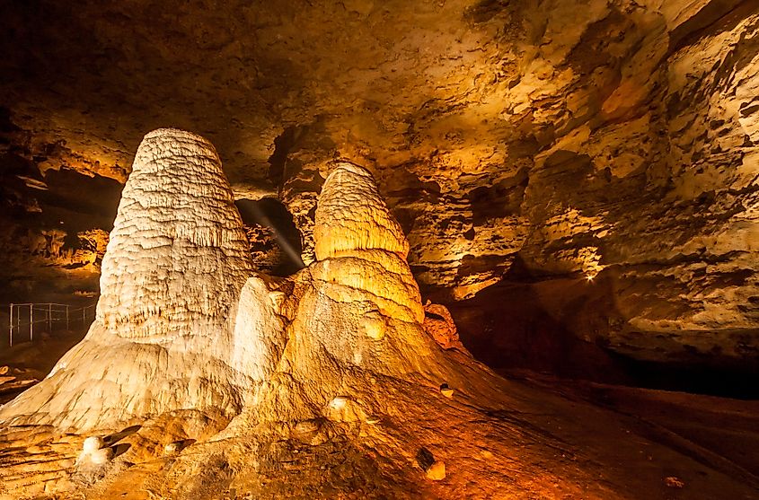 The Twins in Onondaga Cave, National Landmark Missouri.