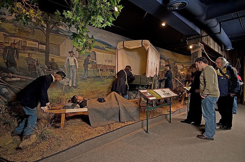 Inside of the National Museum of Civil War Medicine.