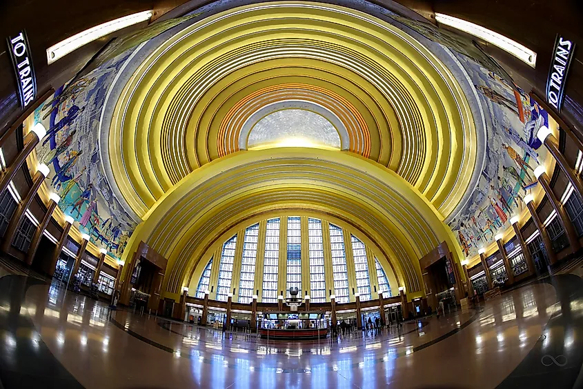 The Union Terminal in Cincinnati, Ohio.