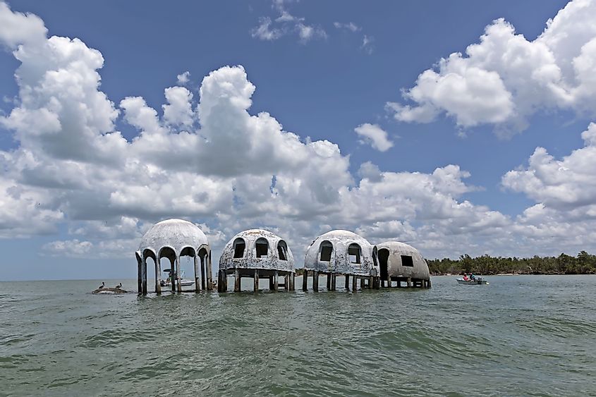 Cape Romano Dome Houses, south of Marco Island, Florida