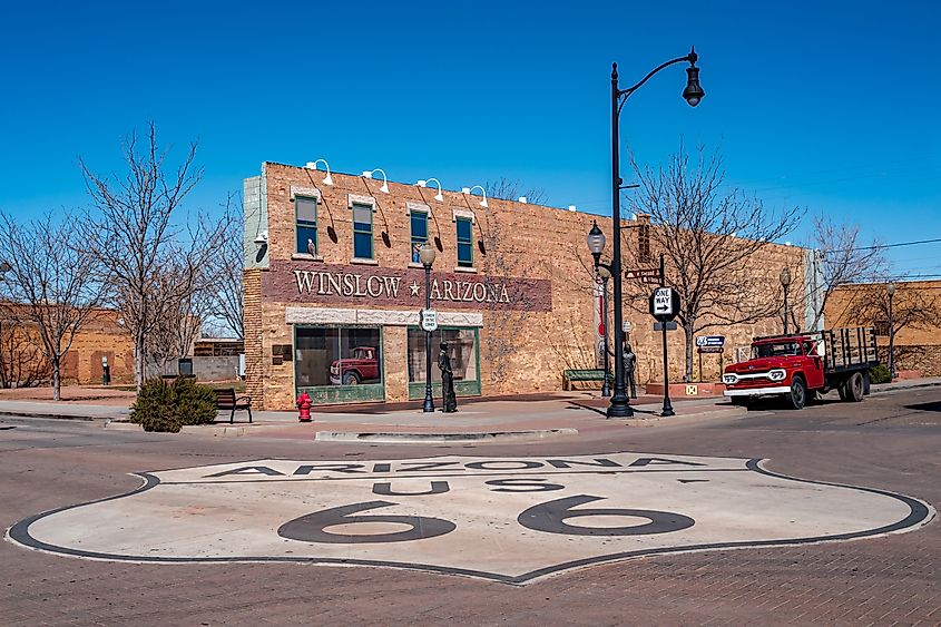 Winslow, Arizona, USA. Editorial credit: Janet Murrill / Shutterstock.com