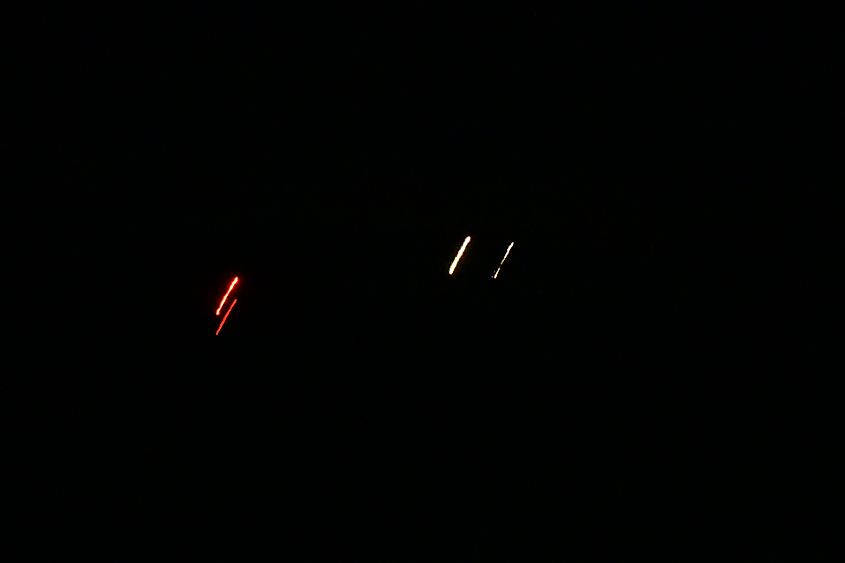 Marfa lights in Marfa, Texas.
