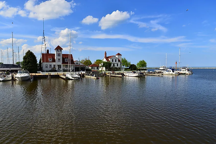 Old Coast Guard Station in Racine, Wisconsin