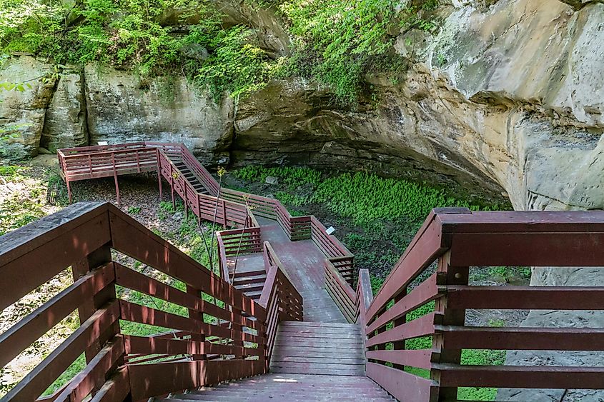 Indian Cave State Park near Shubert, Nebraska.