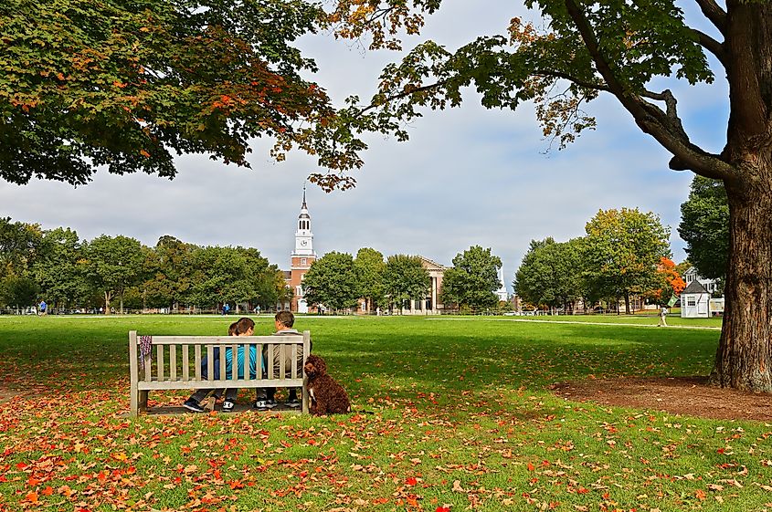 The Baker-Berry Library on the campus of Dartmouth College in Hanover, New Hampshire