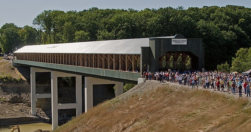 The opening ceremony of the Smolen-Gulf bridge