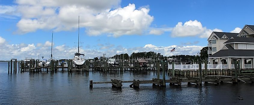 Belhaven waterfront in North Carolina