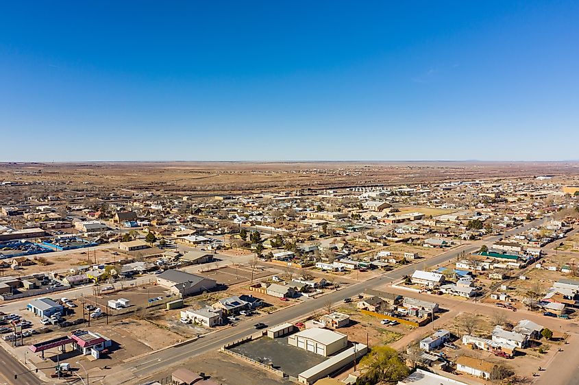 Aerial photo of Holbrook, Arizona