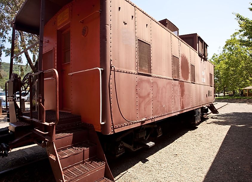 Depot Park Museum, located at the former site of the old Northwestern Pacific Railroad depot