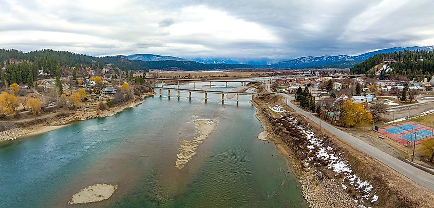 The spectacular town of Bonners Ferry, Idaho.