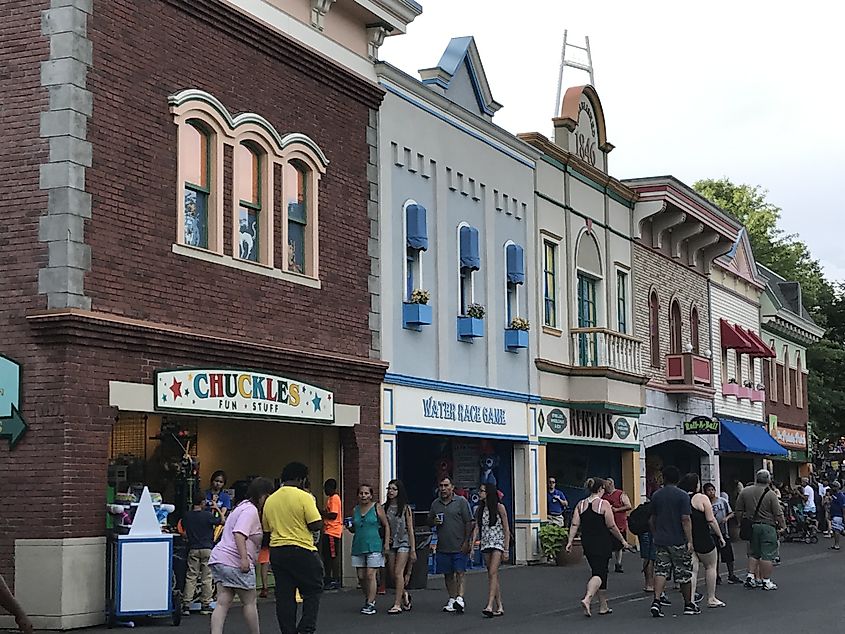  Lake Compounce in Bristol, Connecticut, as seen on July 8, 2017. Opened in 1846, it is the oldest continuously-operating amusement park in the United States.