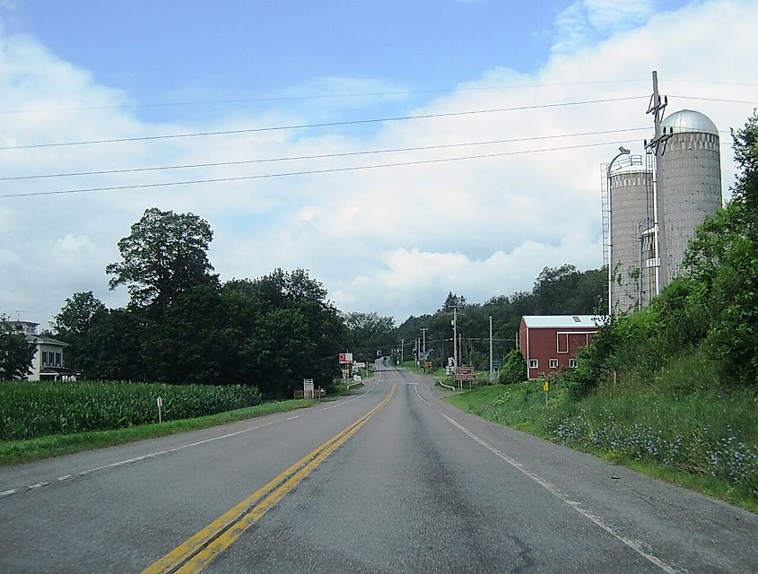 US. Route 20 in the Springfield, New York.
