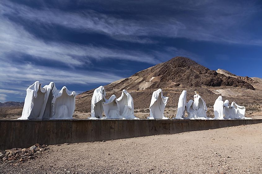 Ghost-like exhibits at the Goldwell Open Air Museum, Nevada.