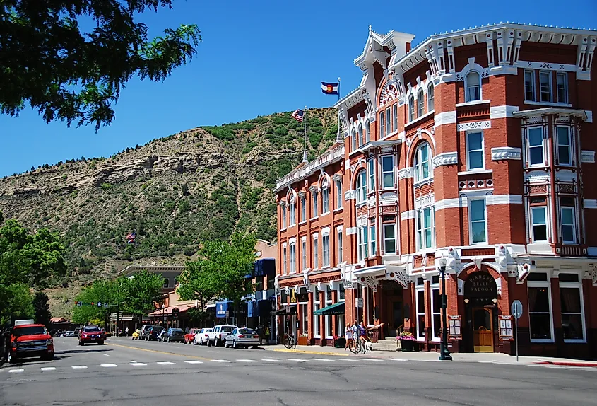 Main Avenue in Durango, Colorado, featuring the Strater Hotel