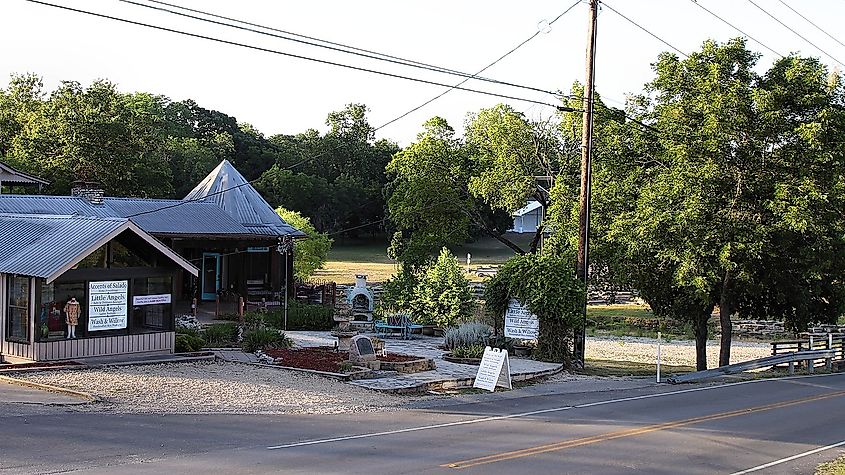 Davis Mill historical marker in Salado, Texas.