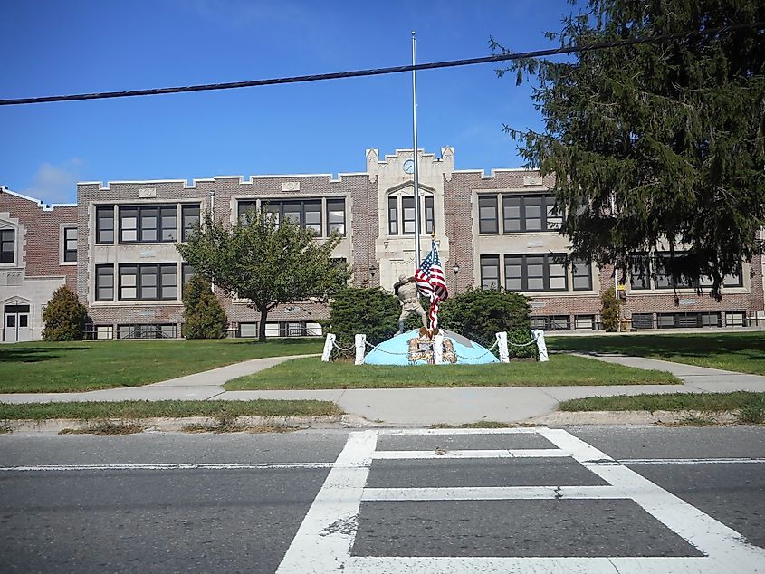 The Eastport Elementary School on Montauk Highway.