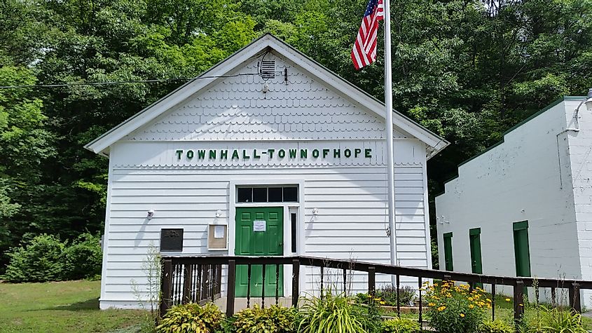 The town hall of Hope, Hamilton County, New York