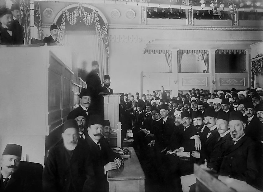 The Turkish Parliament in session