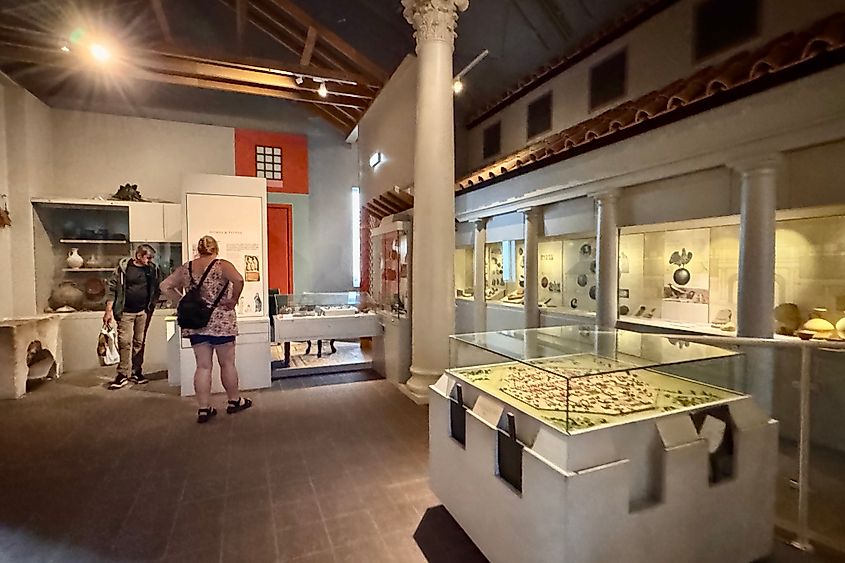 Roman exhibits at Reading Musuem Image credit Bryan Dearsley