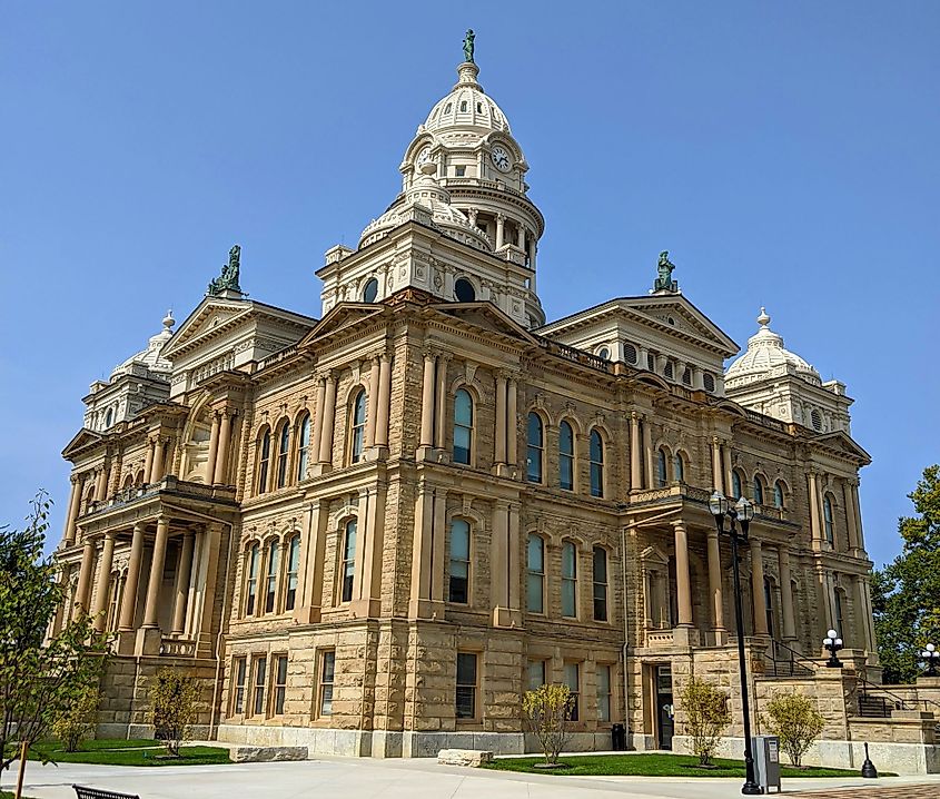 Miami County Courthouse in Troy, Ohio