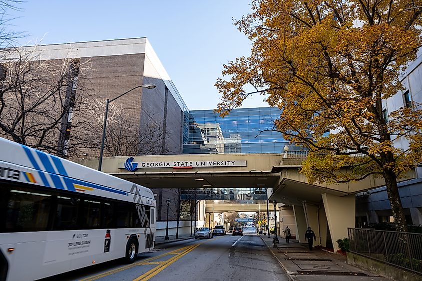Georgia State University Building campus at Atlanta.
