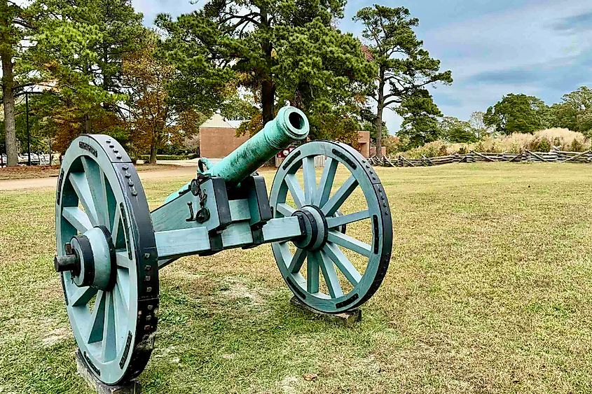 Yorktown National Battlefield Park cannon pbhoto by Bryan Dearsley