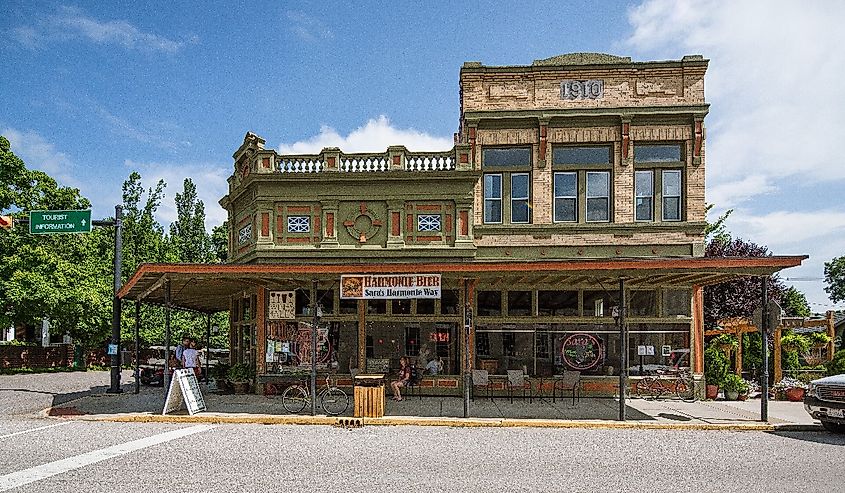 Small town New Harmony, Indiana.