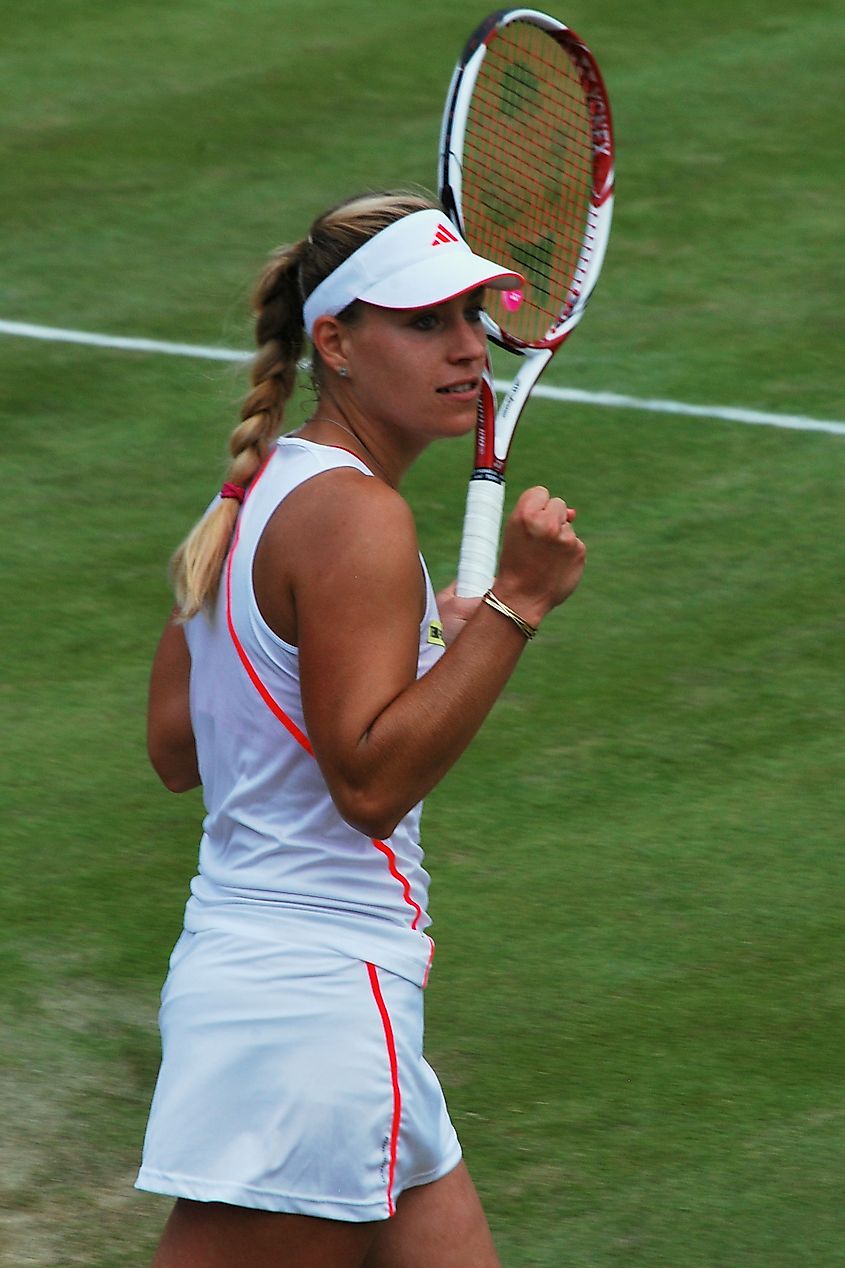 Angelique Kerber. In Wikipedia. https://en.wikipedia.org/wiki/Angelique_Kerber By Carine06 from UK - Angelique Kerber wins, CC BY-SA 2.0, https://commons.wikimedia.org/w/index.php?curid=22504063