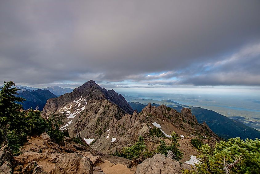 The view from atop Mount Ellinor, looking eastward. Photo by Brendan Cane