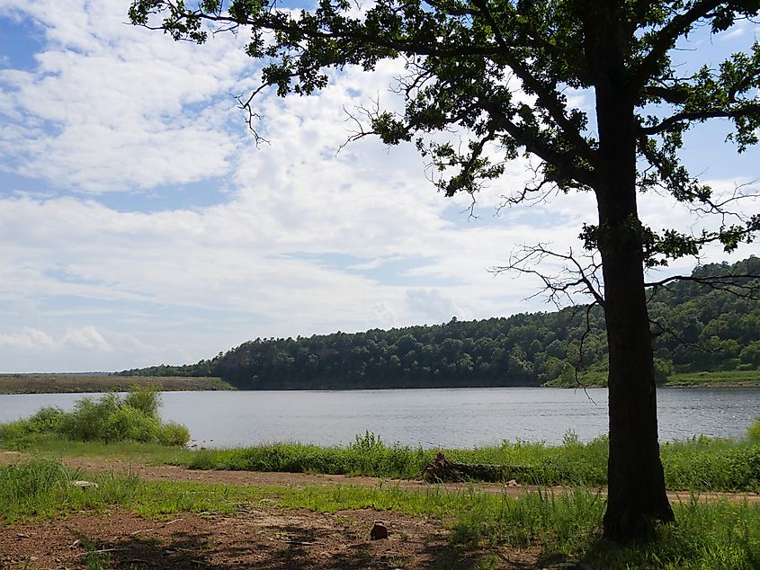 Lake Wayne Wallace in Wilburton, Oklahoma.