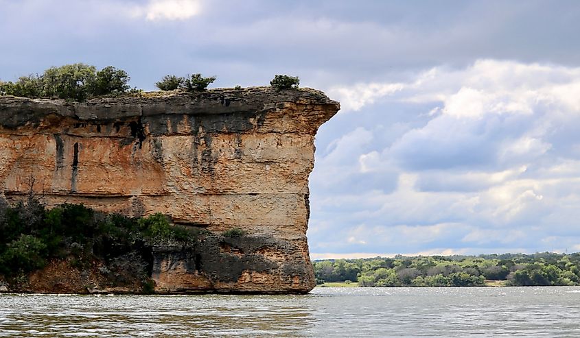 Cliff on Possum Kingdom Lake