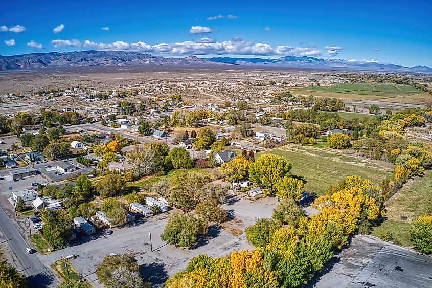 Aerial view of Alamo in Nevada.