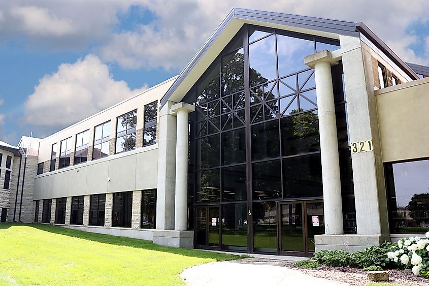 Waukesha Library in Waukesha, Wisconsin.