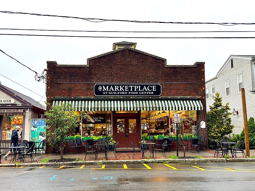 View of Marketplace at Guilford Food Center in Guilford, Connecticut