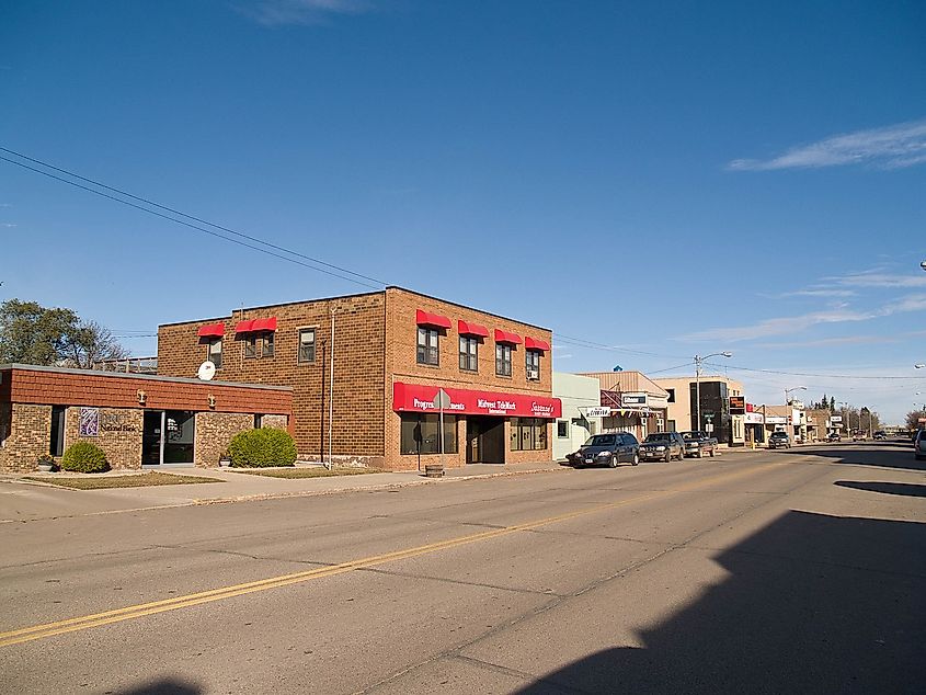 Stanley, North Dakota main streets