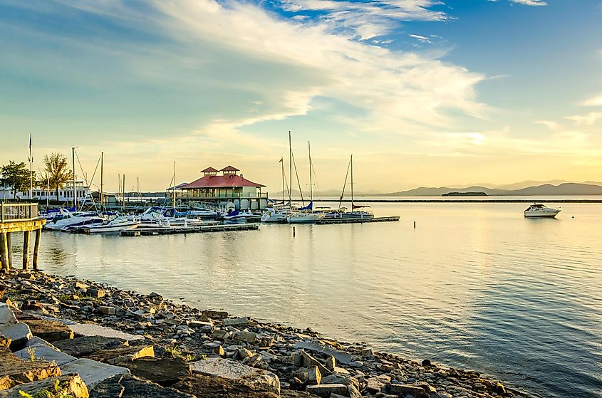 The beautiful Lake Champlain.