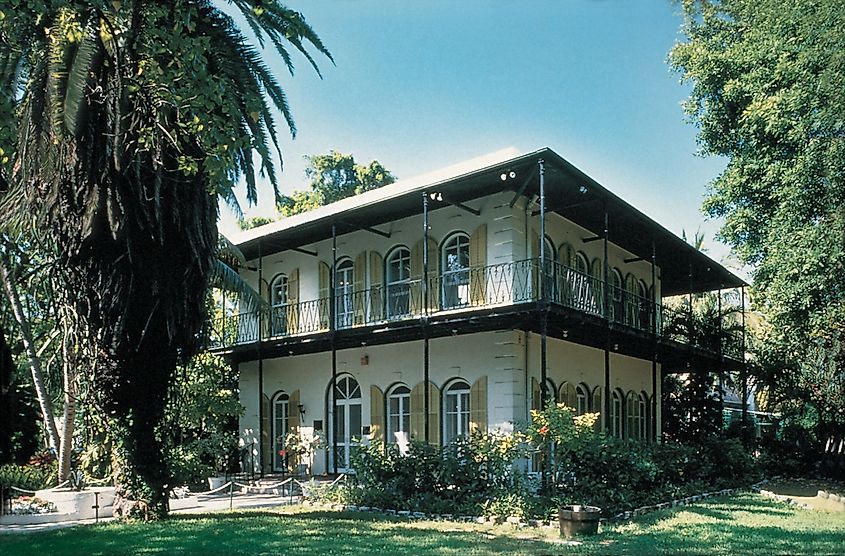 The Ernest Hemingway Home and Museum in Key West, Florida.
