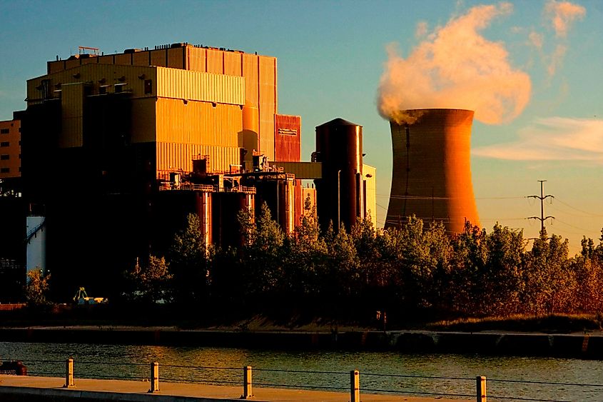 Michigan City Indiana USA 9-12-2016 NIPSCO Coal Fired Generating Plant