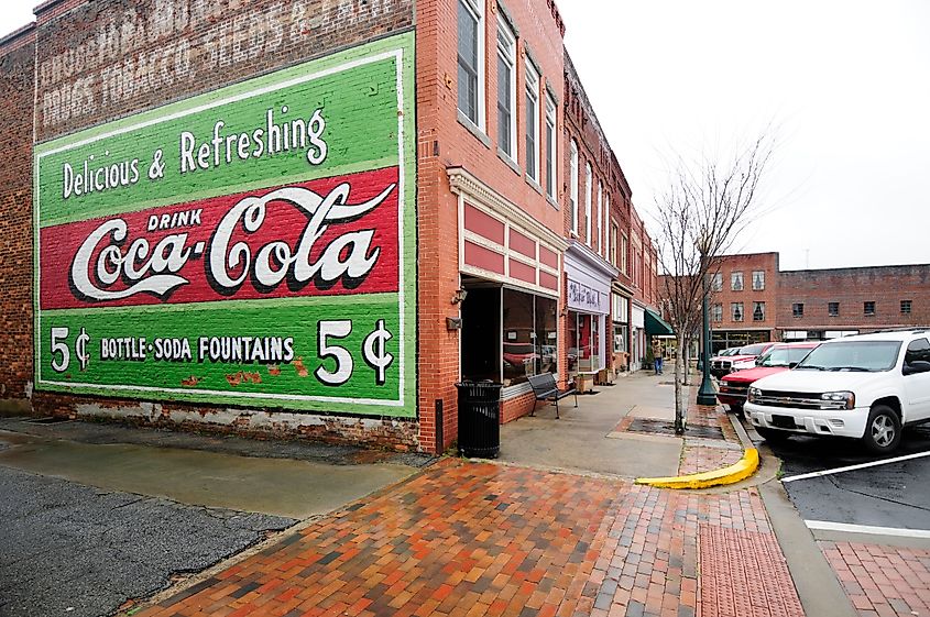 The Historic District in Laurens, South Carolina.