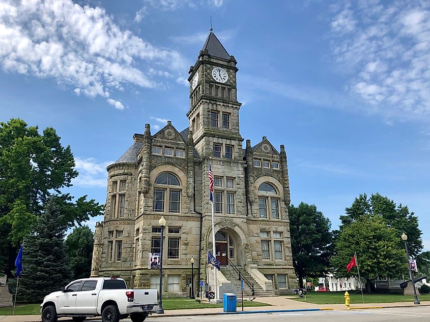 Union County Courthouse in Liberty, Indiana.