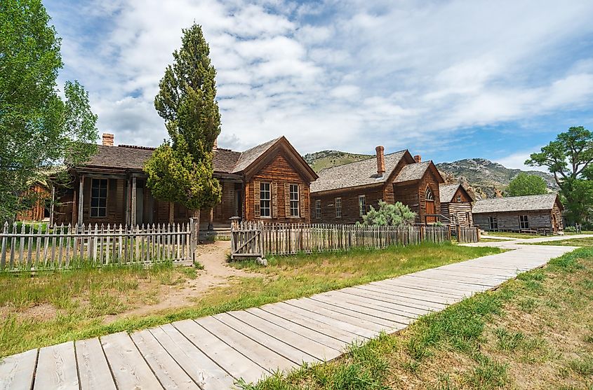 The ghost town of Bannack, Montana.