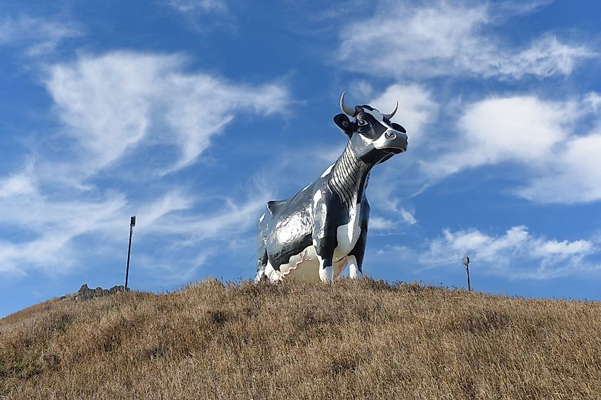 Salem Sue, the worlds largest Holstein Cow, in New Salem, North Dakota.