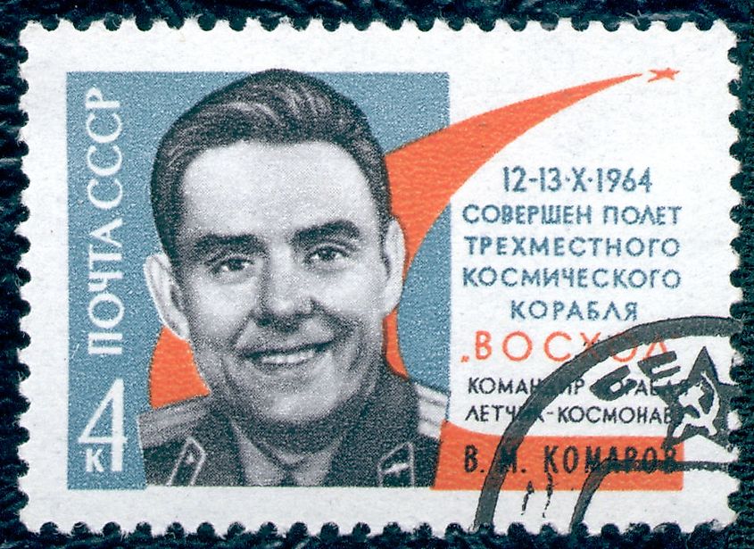 Soviet Union Soyuz 1 Stamp