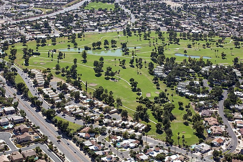 A golf course in Litchfield Park, Arizona.