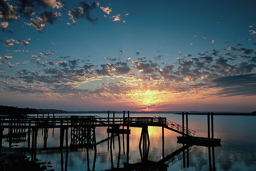 A beautiful calm June evening in the South Carolina “Lowcountry” near Bluffton