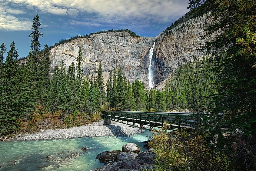 Takakkaw Falls in Yoho National Park. British Columbia, Canada.