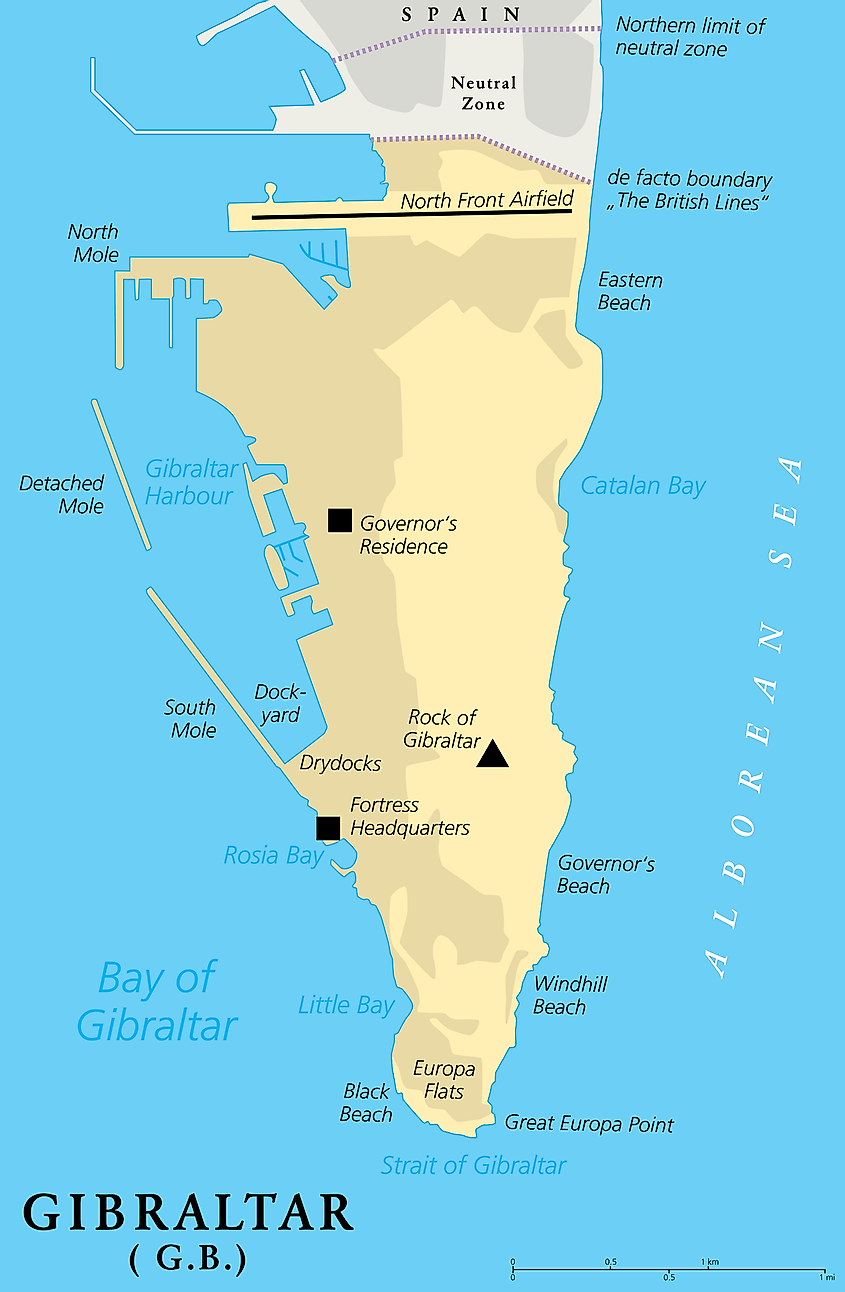 Gibraltar map